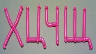 Буквы из шаров Х ,Ц, Ч, Щ Letters of balloons.Твистинг