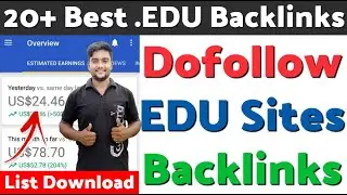 20+ EDU Sites List For Instant Approval DoFollow Backlinks | EDU Sites Backlinks |Dofollow Backlinks