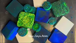ASMR | Vibrant Blue And Green Dyed 💙💚