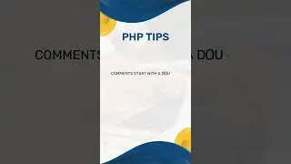 1.  Use comments to make your code more readable and understandable   #PHP #WEBTIPSMASTER