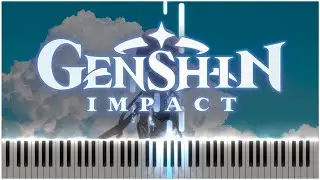 Moonlit Wilderness (Genshin Impact) - Synthesia / Piano Tutorial