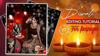 Diwali special 🪔✨||Editing tutorial for fanpages ||By Anjalixtutorial's ❤️ || #happydiwali2023