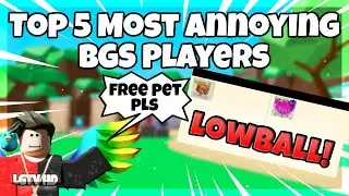 😒 Top 5 Most ANNOYING BGS Players | Bubble Gum Simulator | ROBLOX