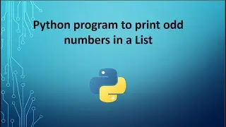 Python program to print odd numbers in a List