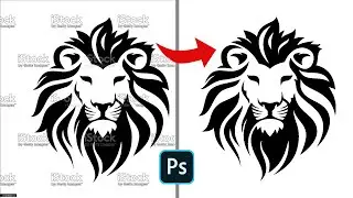 How to remove watermark in Adobe Photoshop in one Click | Photoshop tutorial | silhouette watermark