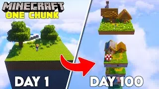 I Survived 100 Days on ONE Chunk in Minecraft!
