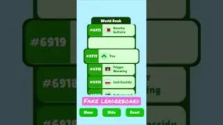 Hypercasual Fake Leaderboard 