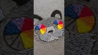 Этапы отшива Кота в радужных очках от Panna