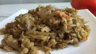 TASTY. CABBAGE BIGUS IN POLISH. FAVORITE RECIPE OF POLE AND UKRAINIAN