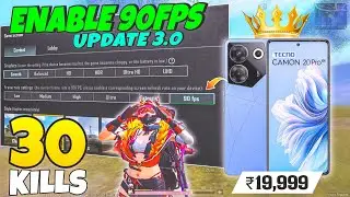 🔥Tecno Camon 20 Pro 5G 90Fps BGMI Test 2024 : Shadow Force Mode 3.0