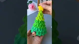 pohon natal🤗⁉️ #diy #christmas #christmastree #craft #handmade