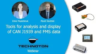 Tools for CAN J1939 and FMS data analysis and display. Technoton webinar on 16.04.2020