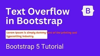 Text Overflow in Bootstrap 5- Funku Coder | Bootstrap 5 tutorial for beginners