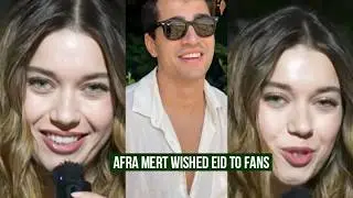 Mert Ramazan Demir and Afra Saraçoğlu Wished Eid to Fans