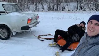 OFF-Road на жиге | Тюбинг за жигу | Жига Влог | Покатушки по лесу
