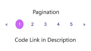 Design Pagination in HTML and CSS | Create Pagination for website using HTML and CSS