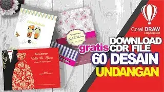 GRATIS TEMPLATE 60 DESAIN UNDANGAN PERNIKAHAN -  CORELDRAW