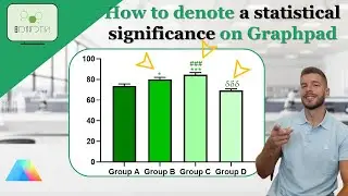 How to denote a statistical significance using Graphpad Prism 