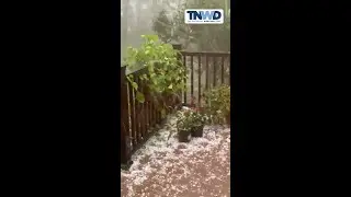 Haildump in Massachussets on Monday