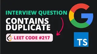 Contains Duplicate - Leet Code 217 - TypeScript