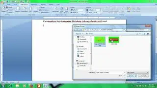 Cara membuat logo transparan dibelakang tulisan pada microsoft word