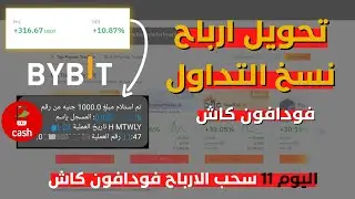 سحب ارباح نسخ التداول الي فودافون كاش | الربح من نسخ المتداولين | اليوم 11