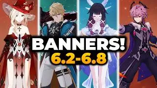 GENSHIN 6.2 - 6.8 ALL NEW BANNERS ROADMAP + RERUNS | Genshin Impact, Genshin, Genshin Impact Banners