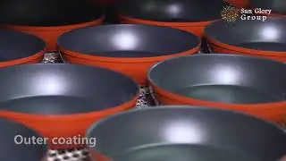 How to Make Non-stick Cookware? Non-stick coating line #potsandpans #nonstickcookware