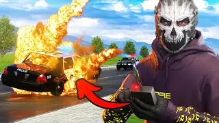 Annoying Cops with Explosives In GTA 5 RP