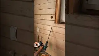 #электрика #деревянныйдом #скрытаяпроводкавдеревянномдоме