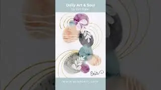 Watercolor Nature Abstract with Procreate Brushes by Eris Klein