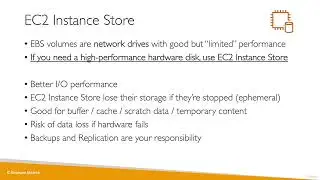 Ultimate AWS Certified Cloud Practitioner-2023 - EC2 Instance Store