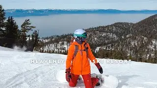 snowboarding at heavenly ski resort tahoe 2023