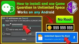 How to Install & Use Game Guardian in Unlimited Space | No Root