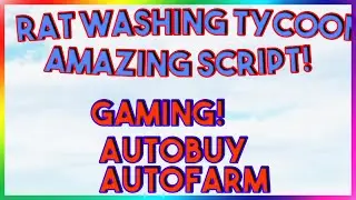 Roblox NEW Rat Washing Tycoon Script Exploit GUI (Pastebin 2022)