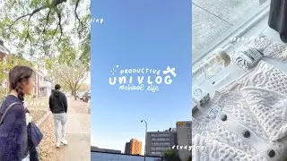 productive uni vlog 📓 studying + classes, thrifting with friends, exploring campus