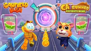 Cat runner VS Garfield rush new challenge \ best game 😎