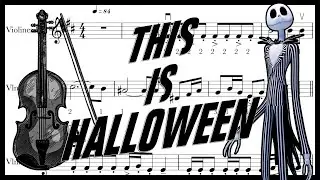 THIS IS HALLOWEEN partitura violín/ partitura violino / violin sheet - easy violin sheet /