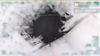 удары турецких дронов по сирийским военным март