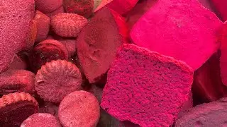 Very Rich Deep Pigment Pink Iron Oxide and Gym chalk Doing Oxichalk Part : 4