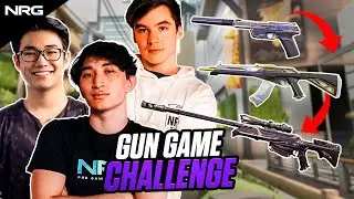 Valorant Pros try the Gun Game Challenge ft. s0m, ethos, flexinja & eeiu