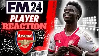 🎁FM24 Arsenal Player Reaction...
