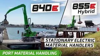Stationary electric material handlers in the circular industry - SENNEBOGEN 840 & 855 E Hybrid