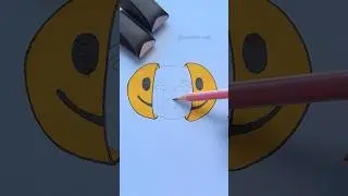 Draw emoji #satisfying #sad #diy #art #shorts #youtubeshorts
