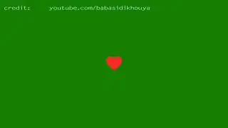 Heart beat like instagram animation / green screen