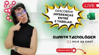 Como assinalar diferenças entre 2 tabelas