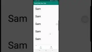Android Hide Bottom View When Scrolling