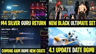 4.1 UPDATE SHOCKING 😍RETURNS ULTIMATE M4 SILVER GURE RETURN | BGMI 4.1 UPDATE DATE UPDATE | AKM COME