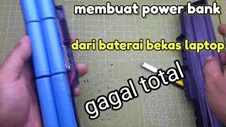 BATERAI 18650 DARI BEKAS LAPTOP UNTUK POWER BANK [ kali ini zonk😄]