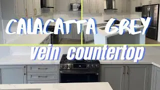 Calacatta Grey vein Kitchen countertop  #slstoneworks 4032 #TorontoCanada code #4032